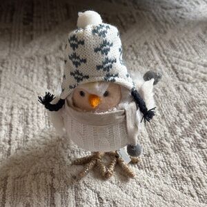 Target Cute Winter Bird Decor with Knit Hat